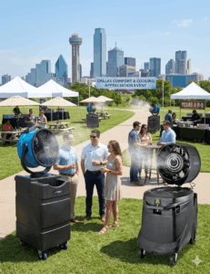 Portable Misting Fan Rentals in All Dallas DFW Area