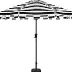 Black And White Striped Patio Umbrella Rentals in Dallas DFW