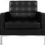 Black Leather Lounge Chair Rentals In Dallas DFW