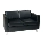 Black Leather Loveseat Rentals in Dallas DFW
