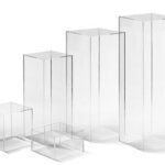 Elegant acrylic wedding pedestal rentals for Dallas weddings & events